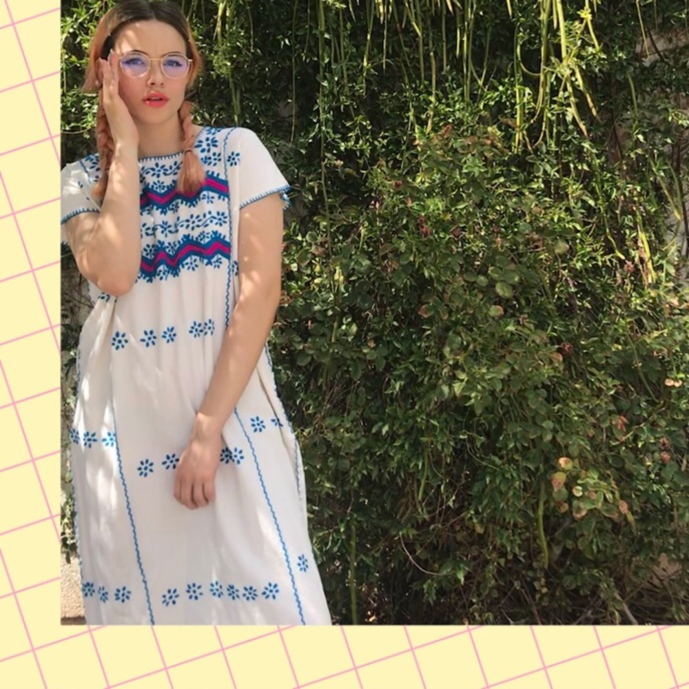 Handmade stitched dress - vintage